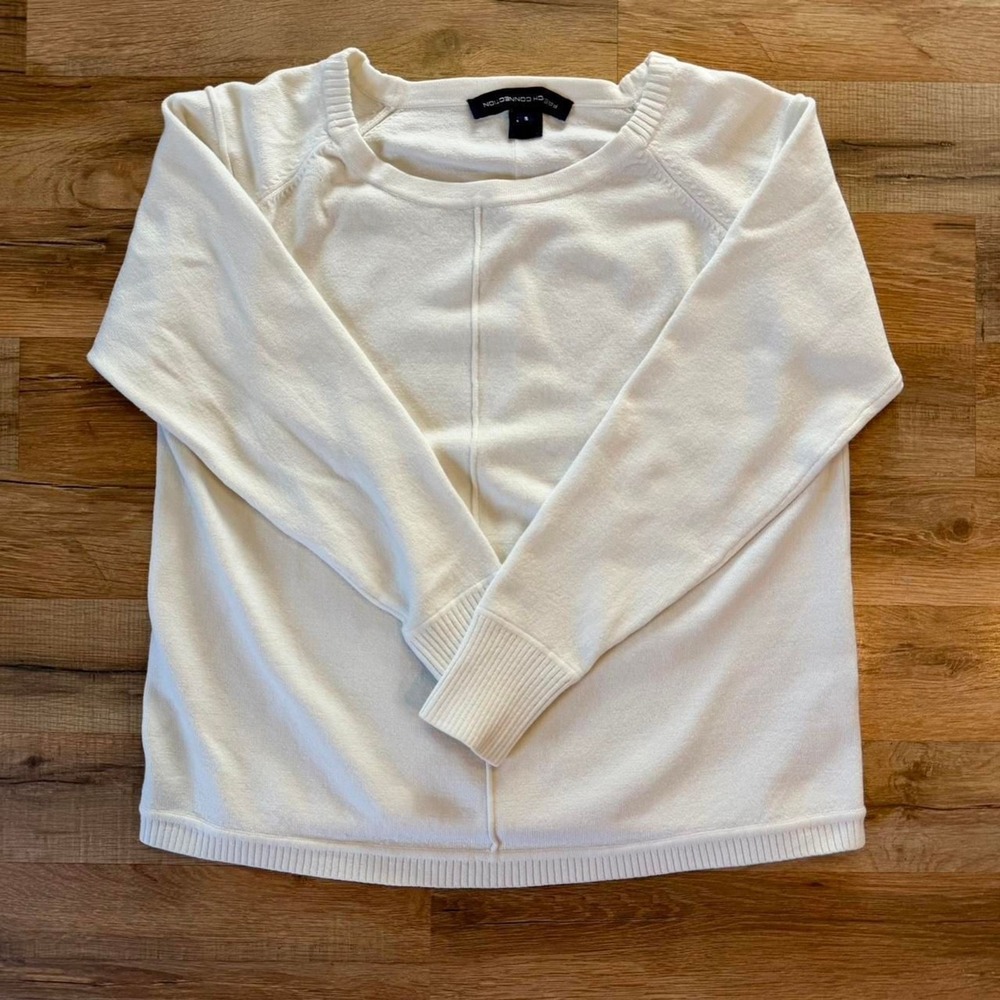 French-connection Cozy Soft Women's White and Cream Jumper
